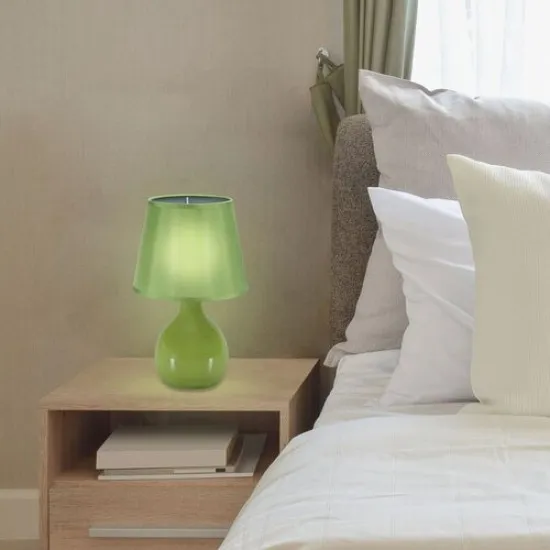 Rábalux Ingrid zöld asztali lámpa (RAB-4477) E14 1 izzós IP20