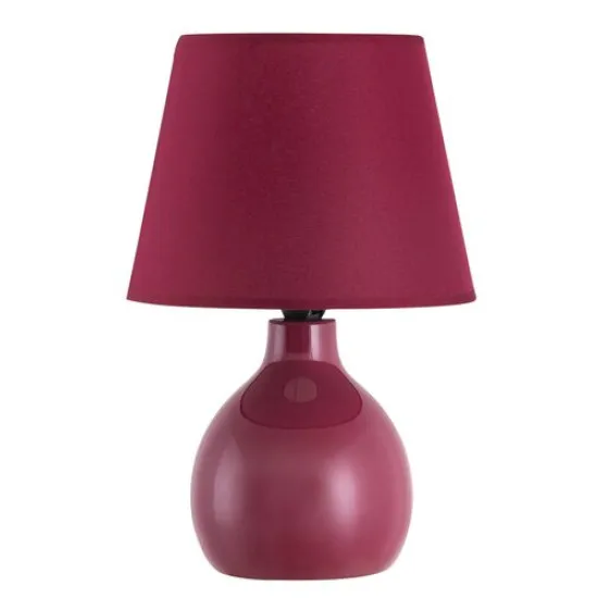 Rábalux Ingrid bordó asztali lámpa (RAB-4478) E14 1 izzós IP20