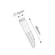 Rábalux Inox torch matt króm-fehér kültéri falikar (RAB-8261) E27 1 izzós IP44