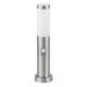 Rábalux Inox torch matt króm-fehér kültéri mozgásérzékelős állólámpa (RAB-8267) E27 1 izzós IP44