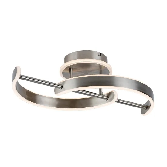 Rábalux Jarnelle szatin króm LED mennyezeti lámpa (RAB-71052) LED 1 izzós IP20