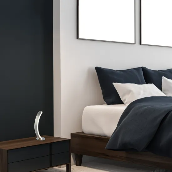 Rábalux Jarnelle szatin króm LED asztali lámpa (RAB-74196) LED 1 izzós IP20 Rábalux Jarnelle szatin króm LED asztali lámpa (RAB-74196) LED 1 izzós IP20