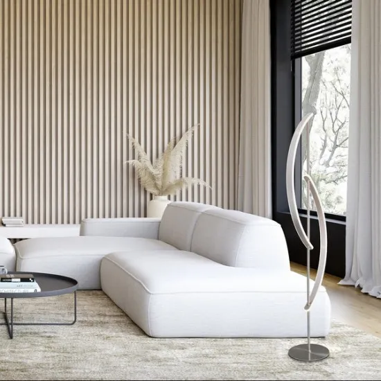 Rábalux Jarnelle szatin króm LED állólámpa (RAB-74197) LED 1 izzós IP20