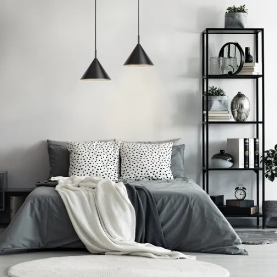 Rábalux Jarod fekete függesztett lámpa (RAB-72007) E27 1 izzós IP20