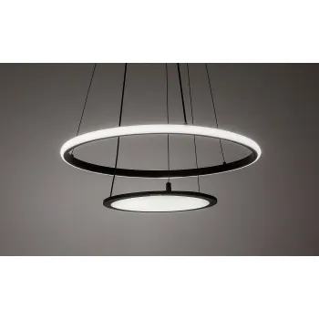 Rábalux Jasero fekete LED függesztett lámpa (RAB-72040) LED 1 izzós IP20