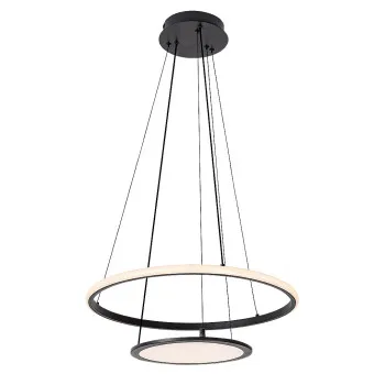 Rábalux Jasero fekete LED függesztett lámpa (RAB-72040) LED 1 izzós IP20