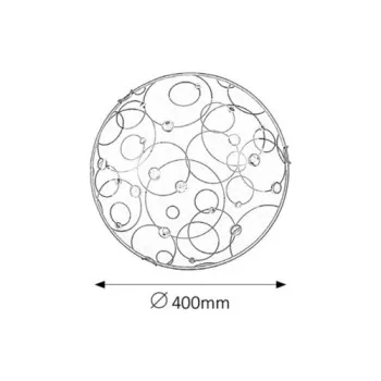 Rábalux Jolly fehér mennyezeti lámpa (RAB-1862) E27 2 izzós IP20