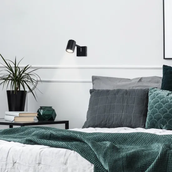 Rábalux Karter matt fekete falikar (RAB-73027) GU10 1 izzós IP20 Rábalux Karter matt fekete falikar (RAB-73027) GU10 1 izzós IP20