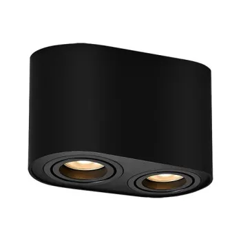Rábalux Kobald matt fekete mennyezeti spotlámpa (RAB-2051) GU10 2 izzós IP20