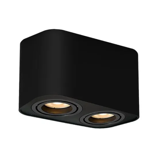 Rábalux Kobald matt fekete mennyezeti spotlámpa (RAB-2053) GU10 2 izzós IP20 Rábalux Kobald matt fekete mennyezeti spotlámpa (RAB-2053) GU10 2 izzós IP20