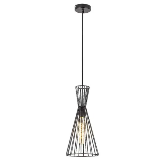 Rábalux Leandros fekete függesztett lámpa (RAB-72005) E27 1 izzós IP20 Rábalux Leandros fekete függesztett lámpa (RAB-72005) E27 1 izzós IP20