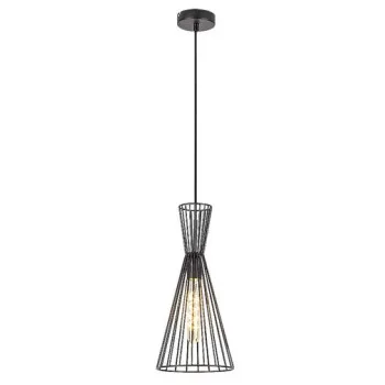 Rábalux Leandros fekete függesztett lámpa (RAB-72005) E27 1 izzós IP20 Rábalux Leandros fekete függesztett lámpa (RAB-72005) E27 1 izzós IP20