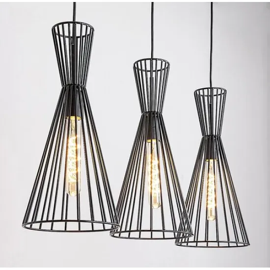 Rábalux Leandros fekete függesztett lámpa (RAB-72006) E27 3 izzós IP20 Rábalux Leandros fekete függesztett lámpa (RAB-72006) E27 3 izzós IP20