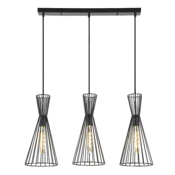 Rábalux Leandros fekete függesztett lámpa (RAB-72006) E27 3 izzós IP20 Rábalux Leandros fekete függesztett lámpa (RAB-72006) E27 3 izzós IP20