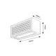 Rábalux Lublin fekete-fehér LED kültéri fali lámpa (RAB-77100) LED 1 izzós IP54