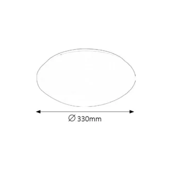 Rábalux Lucas fehér LED fürdőszobai mennyezeti lámpa (RAB-3438) LED 1 izzós IP44