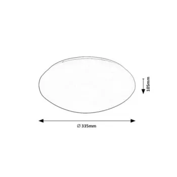 Rábalux Lucas fehér LED mozgásérzékelős mennyezeti lámpa (RAB-71133) LED 1 izzós IP44