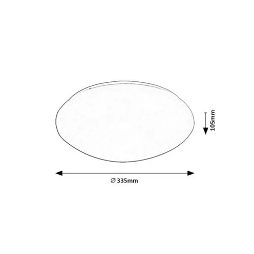Rábalux Lucas fehér LED mozgásérzékelős mennyezeti lámpa (RAB-71133) LED 1 izzós IP44