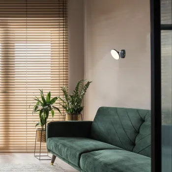 Rábalux Madi matt fekete LED falikar (RAB-71062) LED 1 izzós IP20