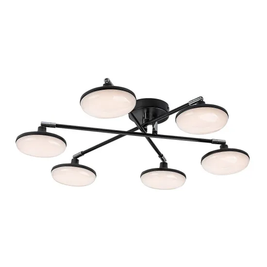 Rábalux Madi matt fekete LED mennyezeti lámpa (RAB-71063) LED 1 izzós IP20