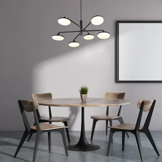 Rábalux Madi matt fekete LED függesztett lámpa (RAB-72239) LED 1 izzós IP20