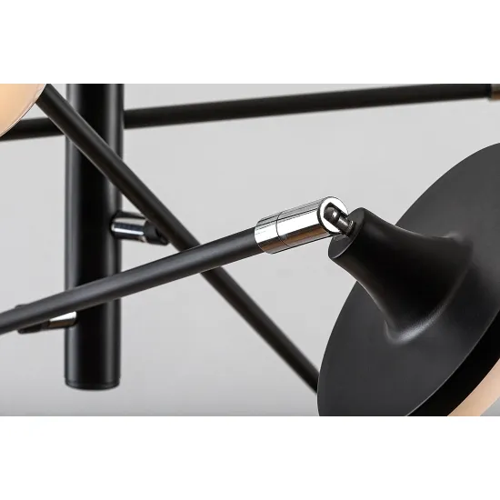 Rábalux Madi matt fekete LED függesztett lámpa (RAB-72239) LED 1 izzós IP20