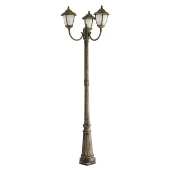 Rábalux Madrid antik arany kültéri állólámpa (RAB-8379) E27 3 izzós IP43