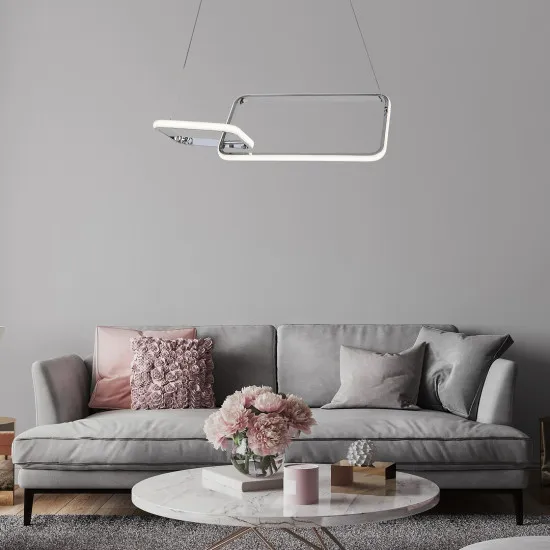 Rábalux Malwen króm LED függesztett lámpa (RAB-72368) LED 1 izzós IP20