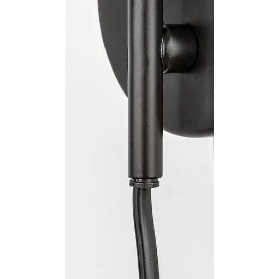 Rábalux Manzur fekete fali lámpa (RAB-71022) E27 1 izzós IP20