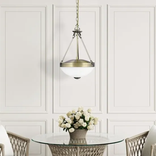 Rábalux Marlene bronz-fehér alabástrom csillár (RAB-8547) E27 2 izzós IP20