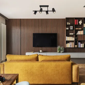 Rábalux Maximilian matt fekete mennyezeti lámpa (RAB-73044) GU10 4 izzós IP20