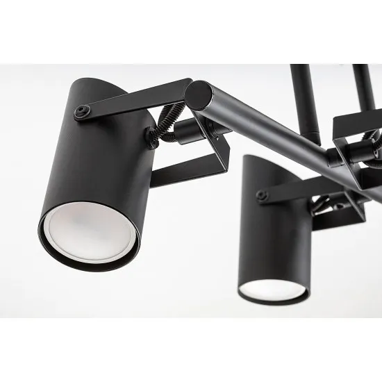 Rábalux Maximilian matt fekete mennyezeti lámpa (RAB-73044) GU10 4 izzós IP20