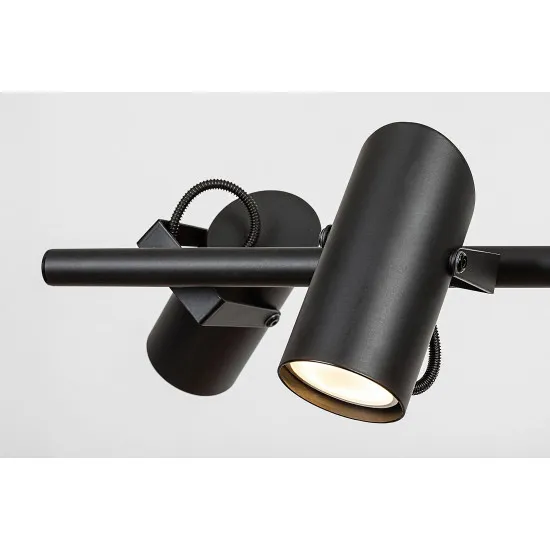 Rábalux Maximilian matt fekete függesztett lámpa (RAB-73045) GU10 6 izzós IP20