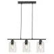 Rábalux Miroslaw matt fekete függesztett lámpa (RAB-5078) E27 3 izzós IP20