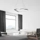 Rábalux Mirossi fekete LED függesztett lámpa (RAB-72266) LED 1 izzós IP20