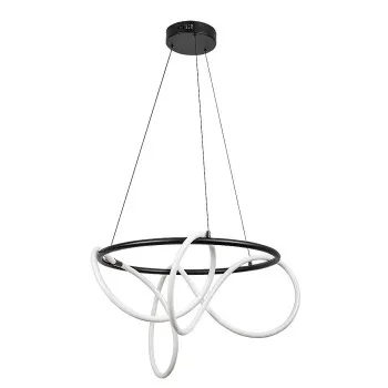 Rábalux Montema fekete LED függesztett lámpa (RAB-72191) LED 1 izzós IP20