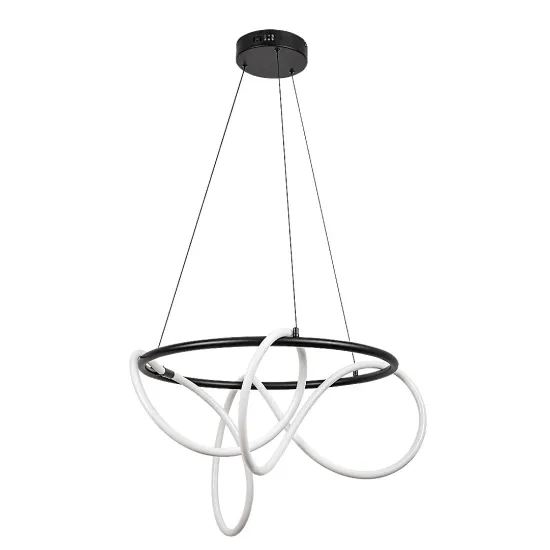 Rábalux Montema fekete LED függesztett lámpa (RAB-72191) LED 1 izzós IP20