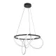 Rábalux Montema fekete LED függesztett lámpa (RAB-72191) LED 1 izzós IP20