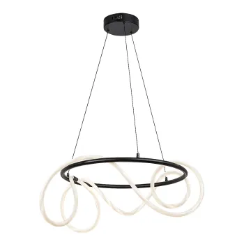 Rábalux Montema fekete LED függesztett lámpa (RAB-72191) LED 1 izzós IP20