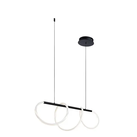 Rábalux Montema fekete LED függesztett lámpa (RAB-72269) LED 1 izzós IP20