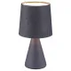 Rábalux Nalani szürke asztali lámpa (RAB-2695) E14 1 izzós IP20