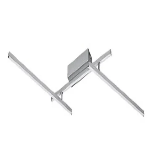 Rábalux Negan ezüst-fehér LED mennyezeti lámpa (RAB-71019) LED 1 izzós IP20