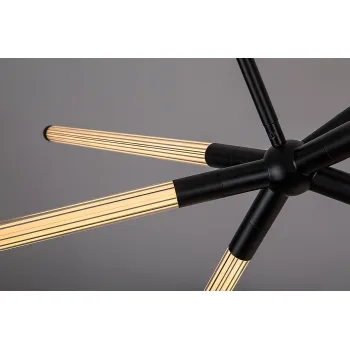 Rábalux Nivaro fekete LED függesztett lámpa (RAB-72168) LED 1 izzós IP20