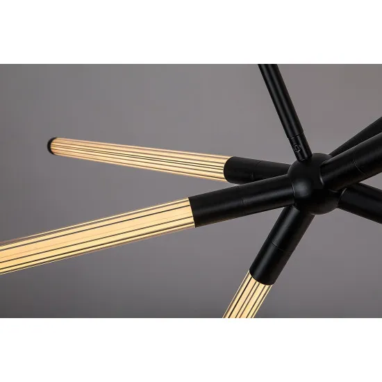 Rábalux Nivaro fekete LED függesztett lámpa (RAB-72168) LED 1 izzós IP20