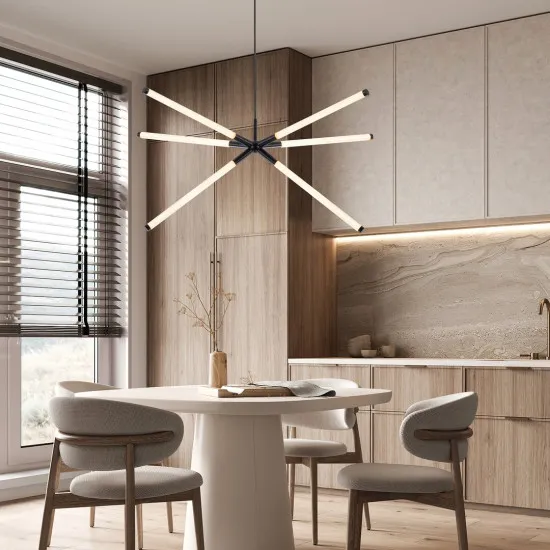 Rábalux Nivaro fekete LED függesztett lámpa (RAB-72168) LED 1 izzós IP20