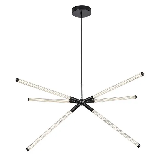 Rábalux Nivaro fekete LED függesztett lámpa (RAB-72168) LED 1 izzós IP20