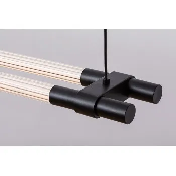 Rábalux Nivaro fekete LED függesztett lámpa (RAB-72169) LED 1 izzós IP20