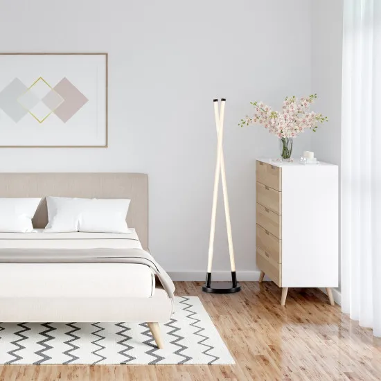 Rábalux Nivaro fekete LED állólámpa (RAB-74166) LED 1 izzós IP20