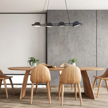 Rábalux Odiss fekete LED függesztett lámpa (RAB-72218) LED 1 izzós IP20