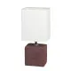 Rábalux Orlando bordó-fehér alabástrom asztali lámpa (RAB-4928) E14 1 izzós IP20